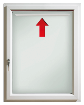 Listwa przyszybowa lub listwa kryjąca zakrywa spoinę