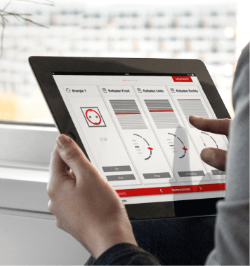 Sterowanie żaluzjami za pomocą aplikacji Internorm SmartWindows